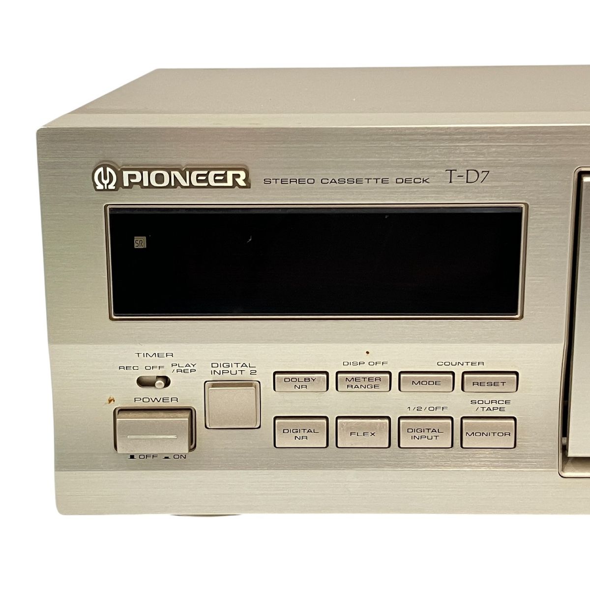 Pioneer T-D7 ステレオカセットデッキ　ジャンク Pioneer パイオニア T-D7 ステレオ カセットデッキ 音響機器