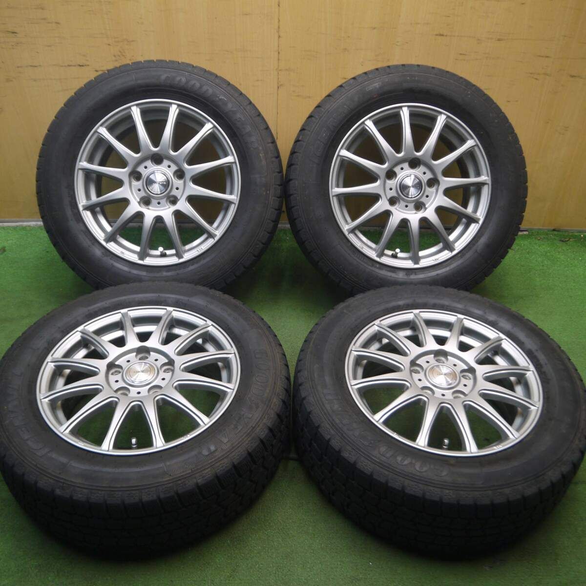 キレイ スタッドレス 195|65R15 グッドイヤー アイスナビ7 ravrion LUMIERE ラブリオン 15インチ PCD114.3|5H 4072314Hス