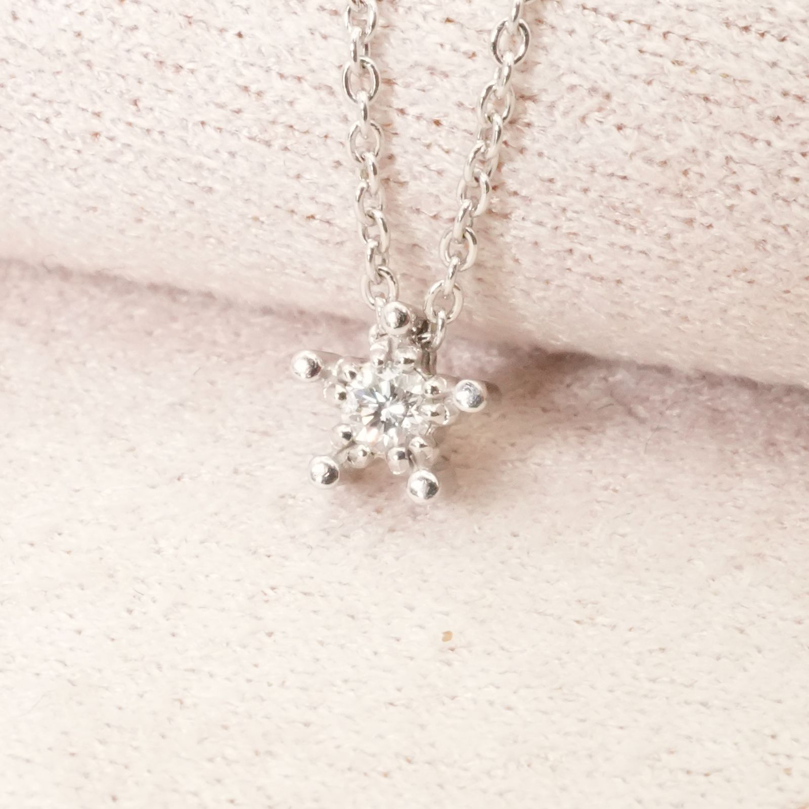 スタージュエリー K18WG ダイヤモンド ネックレス 星/24-5633S - メルカリ