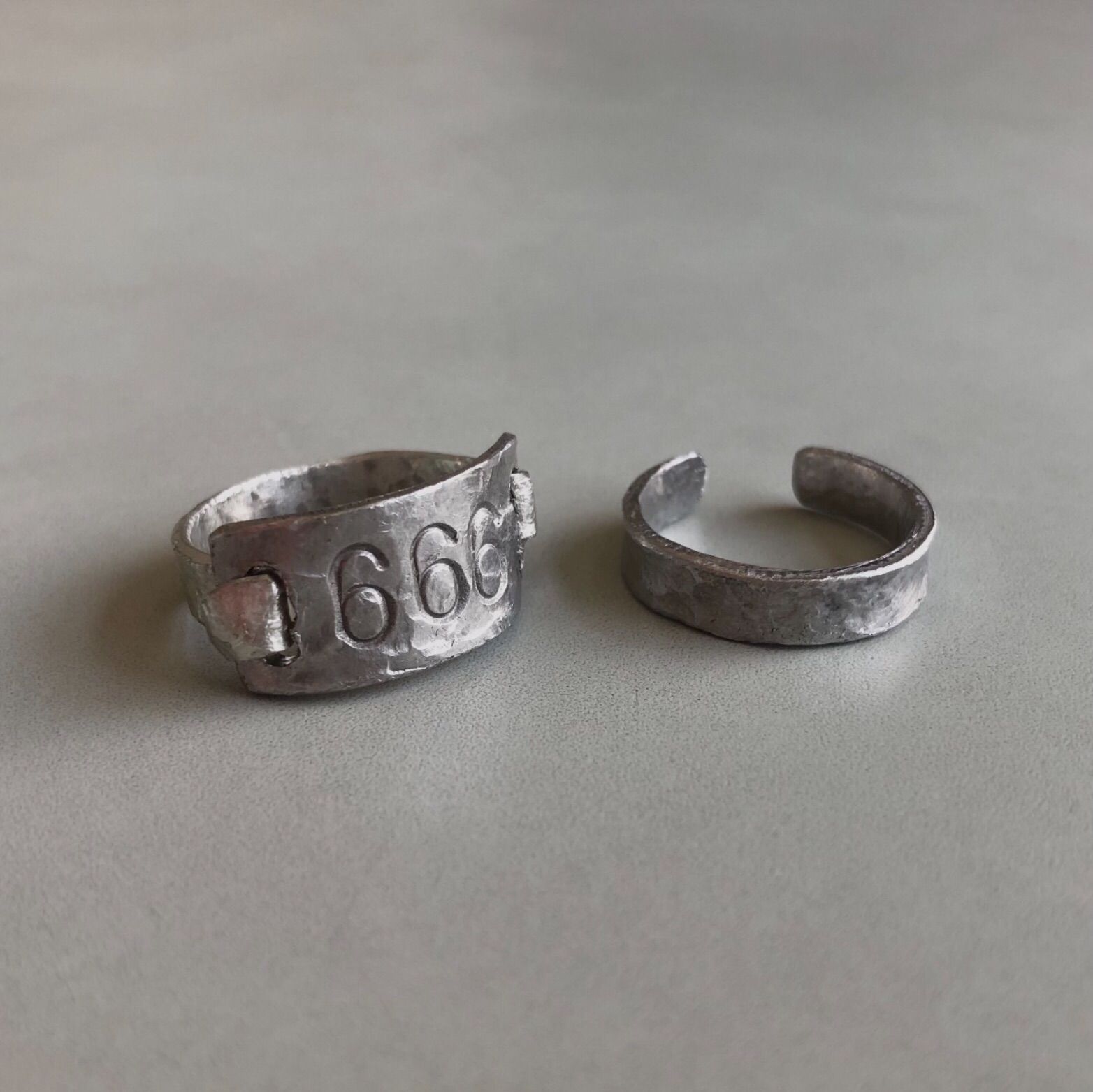 錫製 ID ring set ［020］ - メルカリ