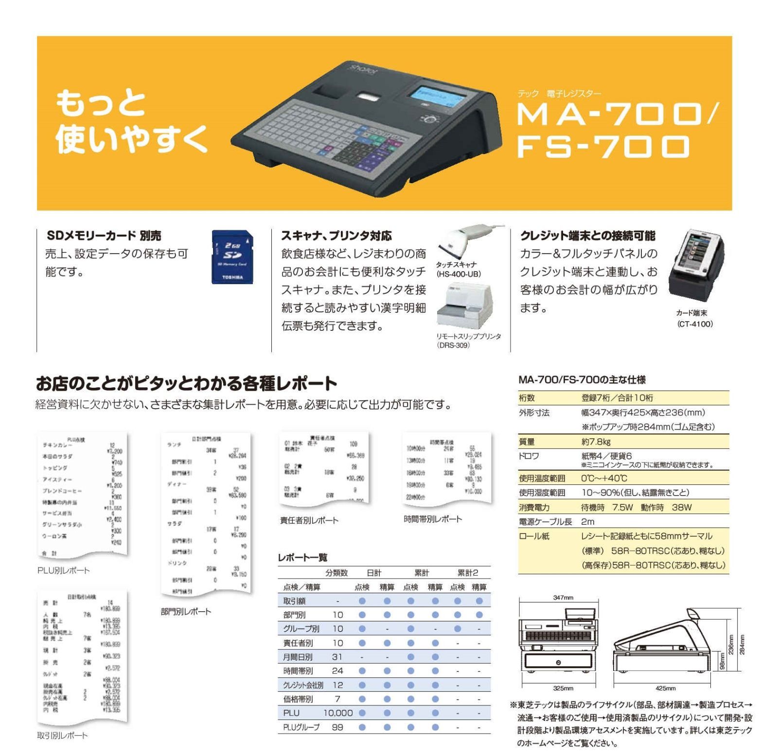 流行に 2/25届いてすぐ使える設定無料22年製MA-700物販向東芝テック ...