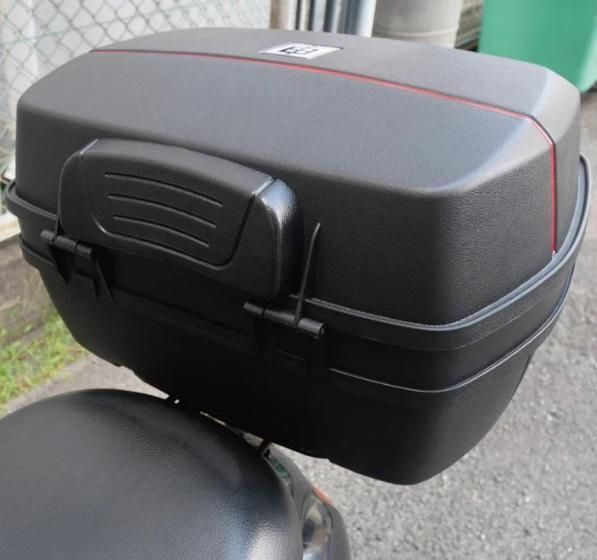 ⭐️離島別途送料追加⭐️ 新品未使用品【32L】ABSリアボックス楕円 バイク用品 新品ABSリアボックス 楕円32L バイク ブラック ケース 後ろ