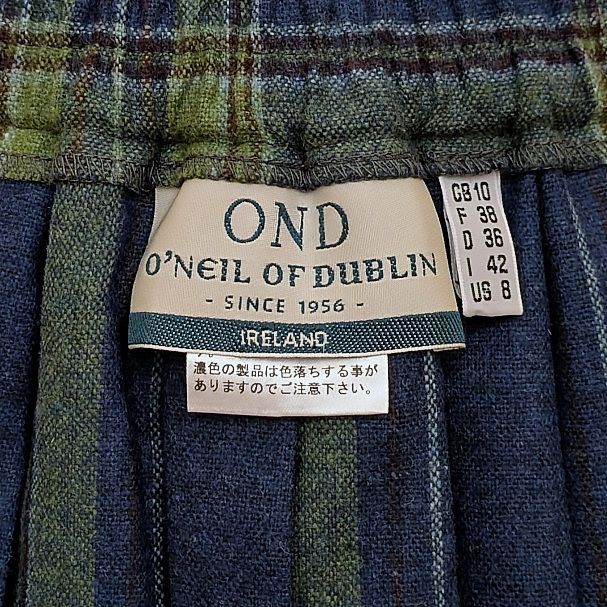 オニールオブダブリン Oneil of Dublin イージーロングキルトラップスカート ミックスウール 5083 LISPWP サイズ 10 SIROKUMA-CORPORATION_COM