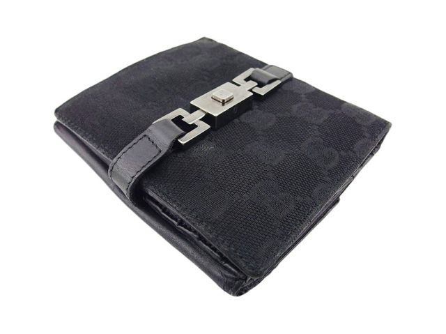 グッチ Wホック 財布 二つ折り メンズ ジャッキー GGキャンバス