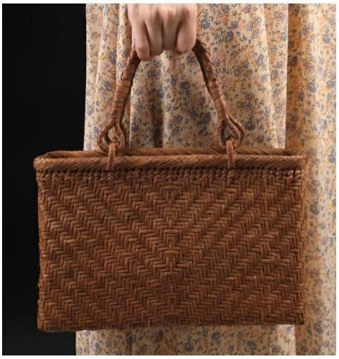上品 職人の手作り 山葡萄かごバッグ 手編み山葡萄籠バッグ バスケット籐かご