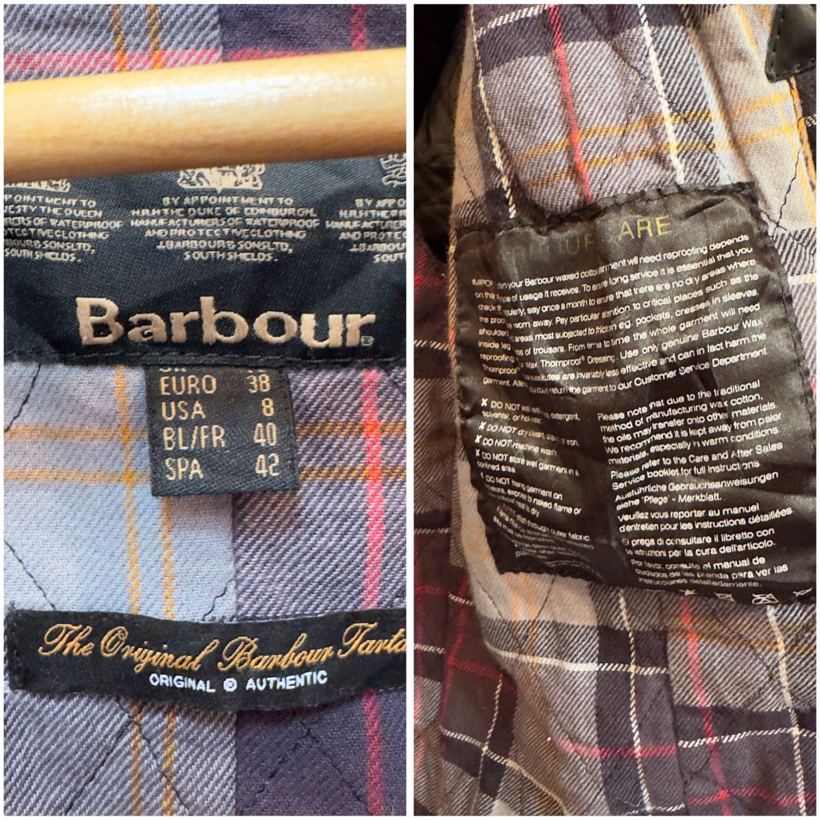 バブアー Barbour ファージャケット Mサイズ (表記UK12) KELSALL 