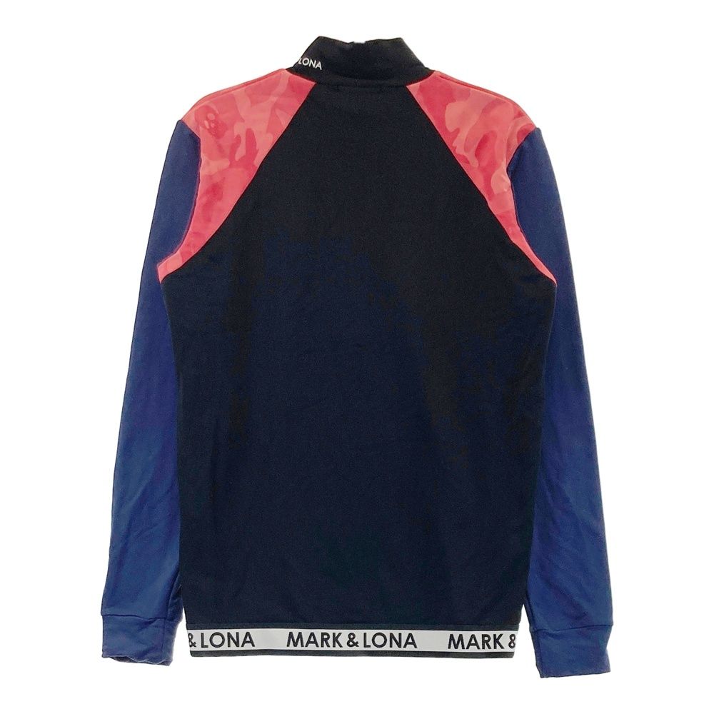 サイズ 48 MARK-LONA マークアンドロナ ジップ 長袖Tシャツ 裏起毛 ネイビー系 240101539760 ゴルフウェア メンズ ストスト