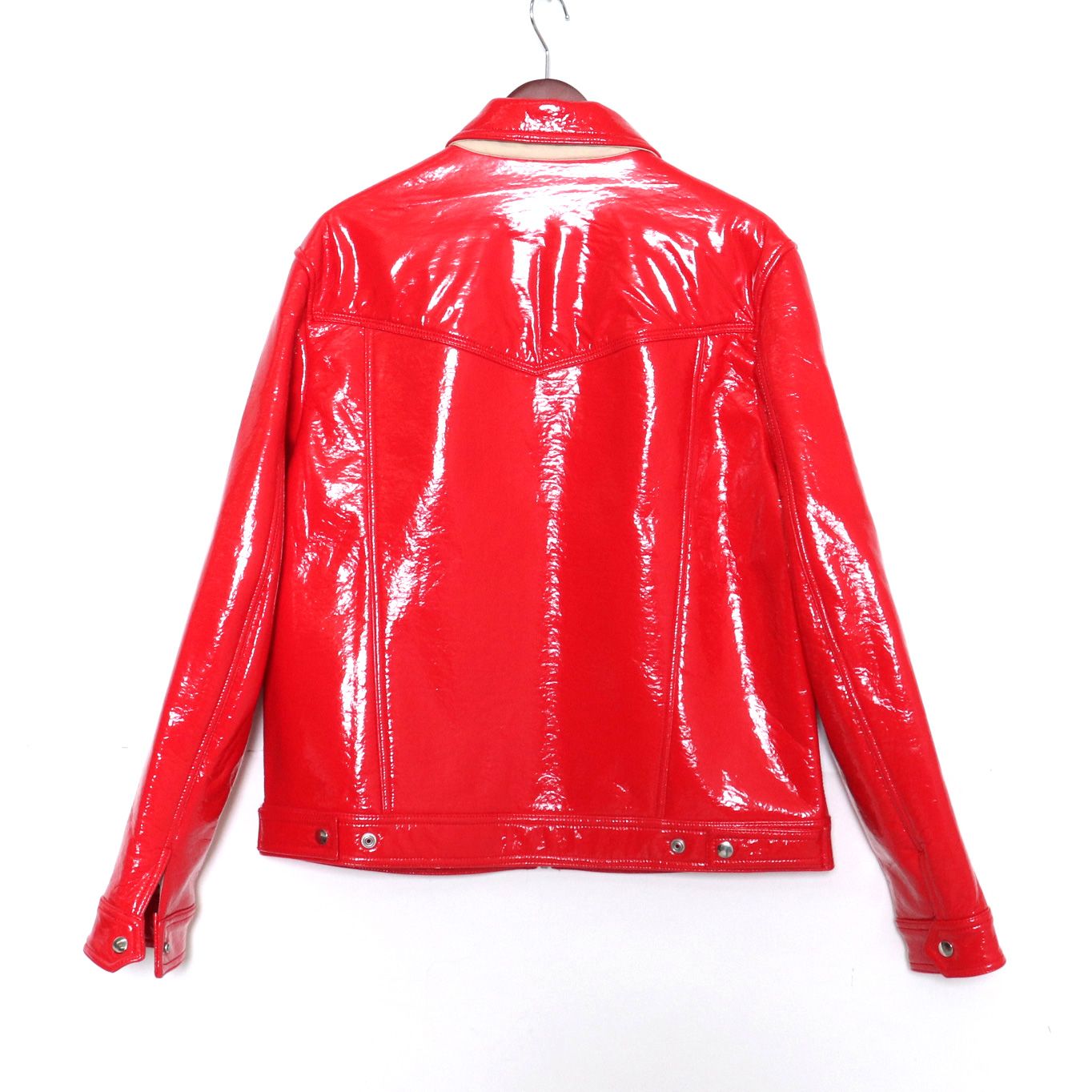 専用DIESEL　パデットトラッカージャケット　ＸＸＬ HELMUT LANG (ヘルムートラング) 03SS レザー 切替 ヴィンテージ加工