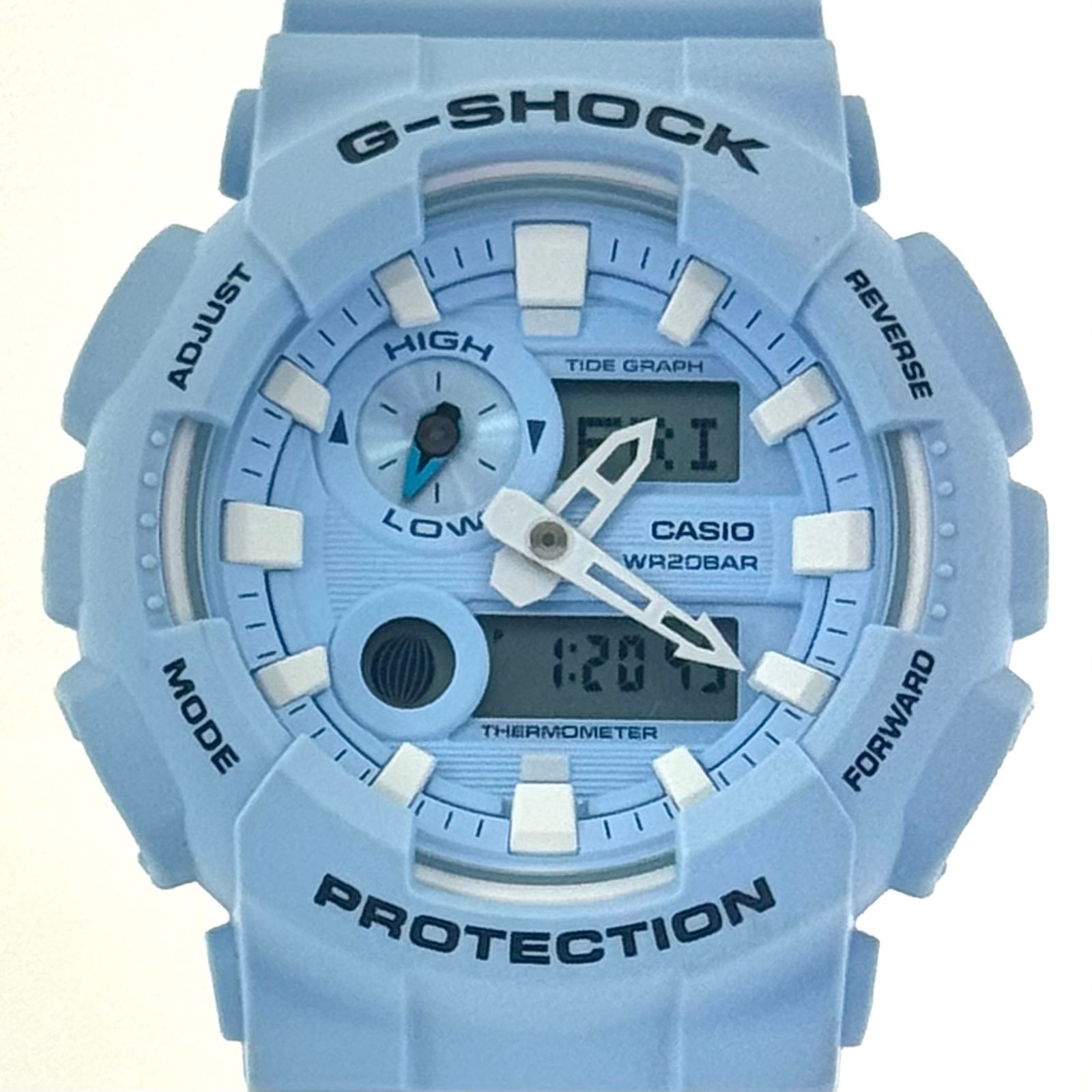【ほぼ未使用】カシオ　CASIO　G-SHOCK　ジーショック　G-LIDE　GAX-100CSA-2AJF　アナデジ　クォーツ　樹脂ベルト