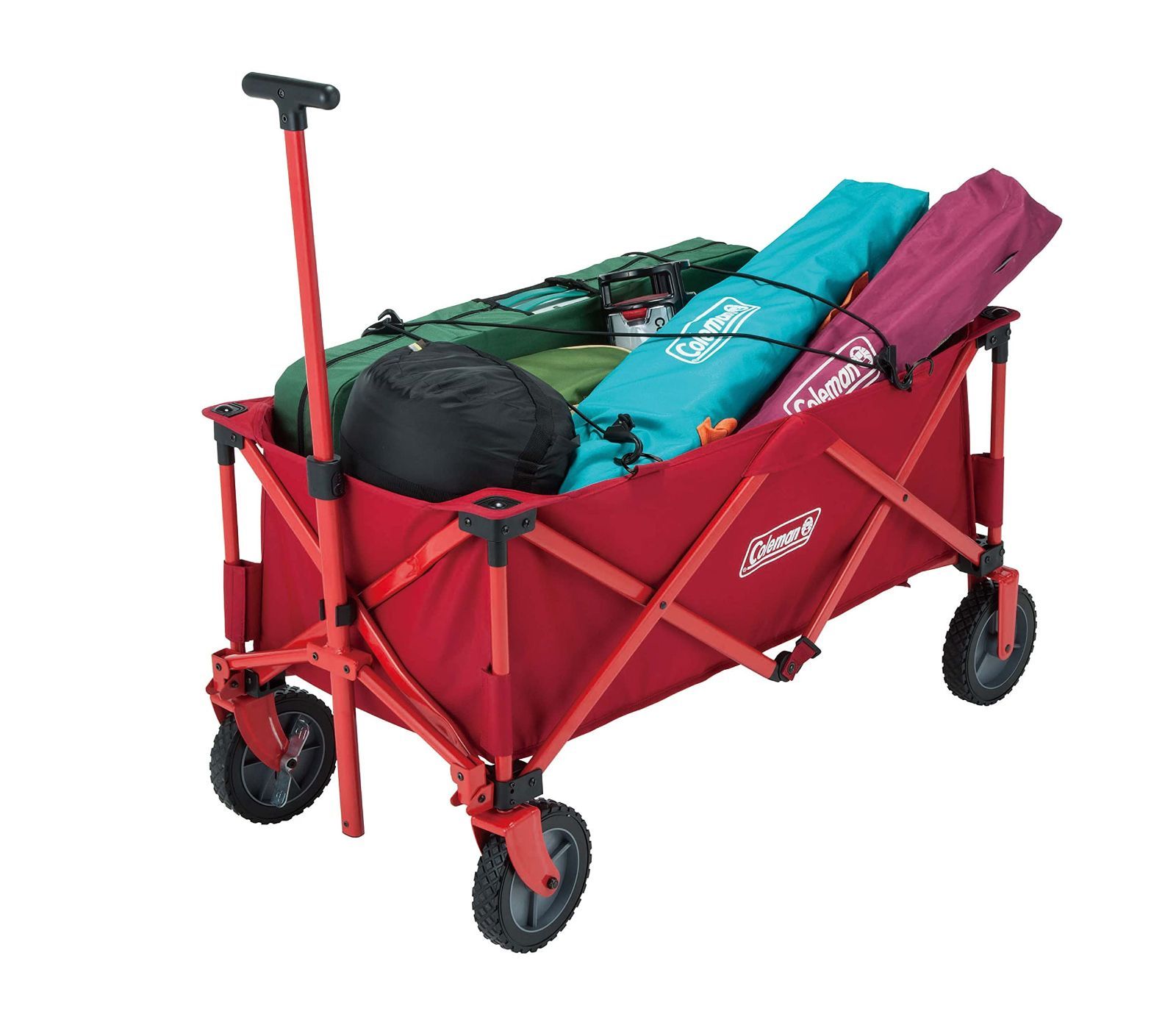 コールマン(Coleman) キャリーカート アウトドアワゴン耐荷重約100kg コンパクト収納 ストッパー付 耐荷重約100kg アウトドアワゴン