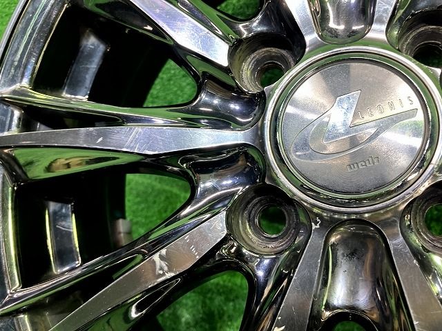 お早めにどうぞ！！ レオニス N-BOX ホイール アルミ メッキ 15インチ 4.5J 4穴 4本 100 45