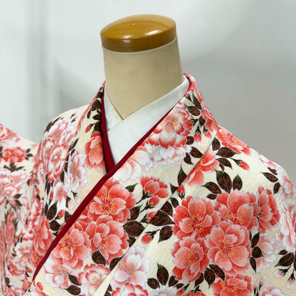 二尺袖 単品 卒業式着物 白 nakano hiromichi 裄68.5cm Lサイズ