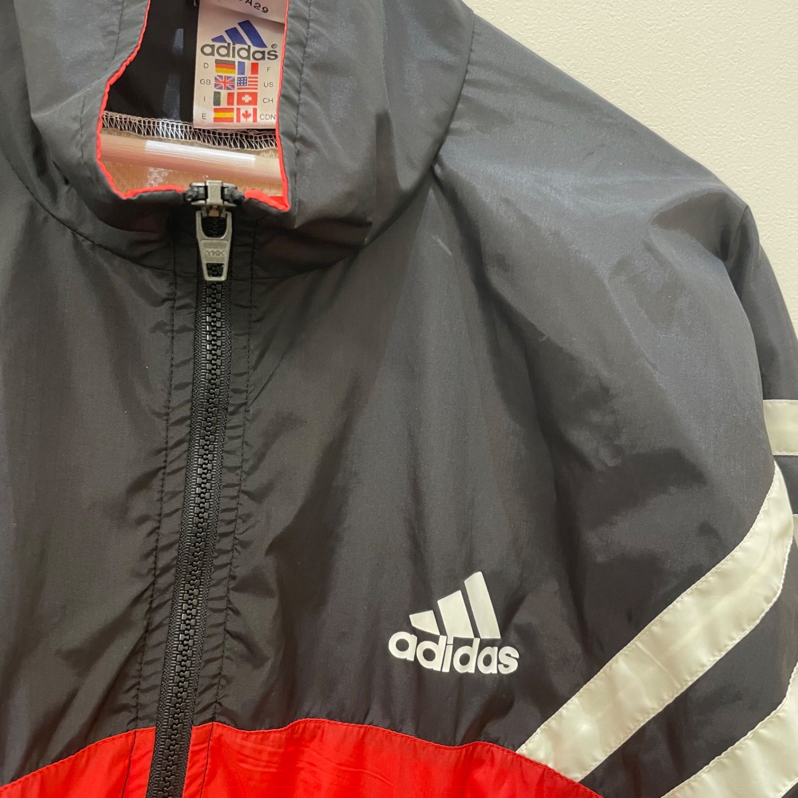 adidas アディダス ウインドブレーカー トラックジャケット L ホワイト 