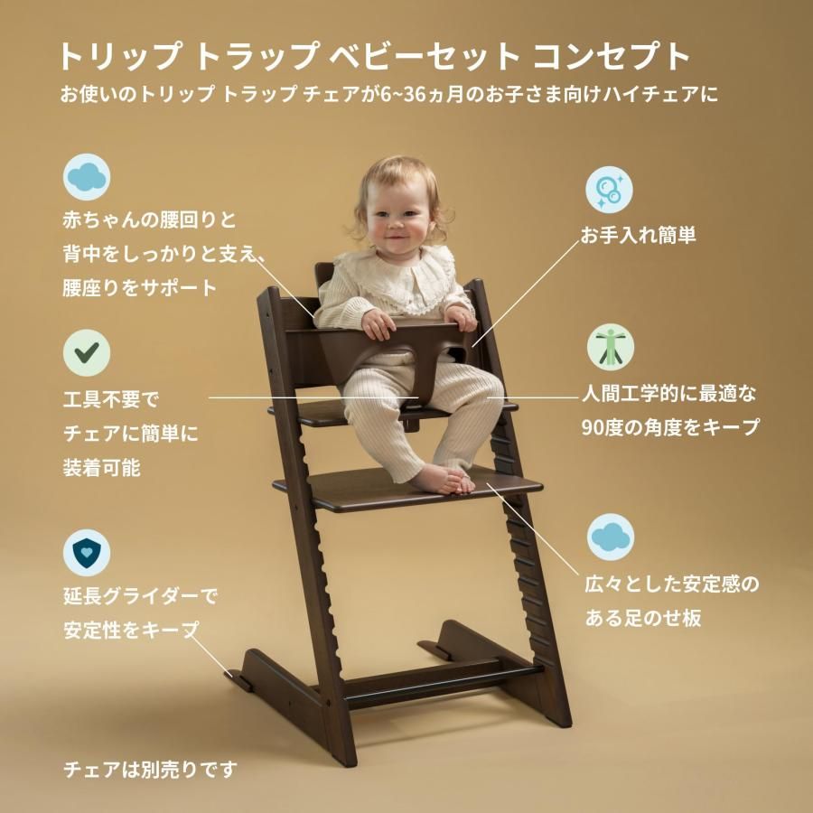 Stokke ストッケ ベビーチェア ハイチェア 付属品 トリップトラップ 食卓 赤ちゃん 椅子 ベビーセット セレーヌピンク本体別売り Stokke ストッケ ベビーチェア ハイチェア 付属品 トリップトラップ