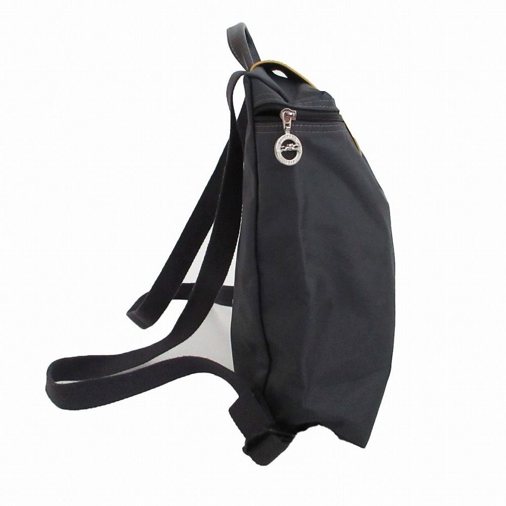 LONGCHAMP ロンシャン 折り畳みミニリュック バッグ ナイロン グレー