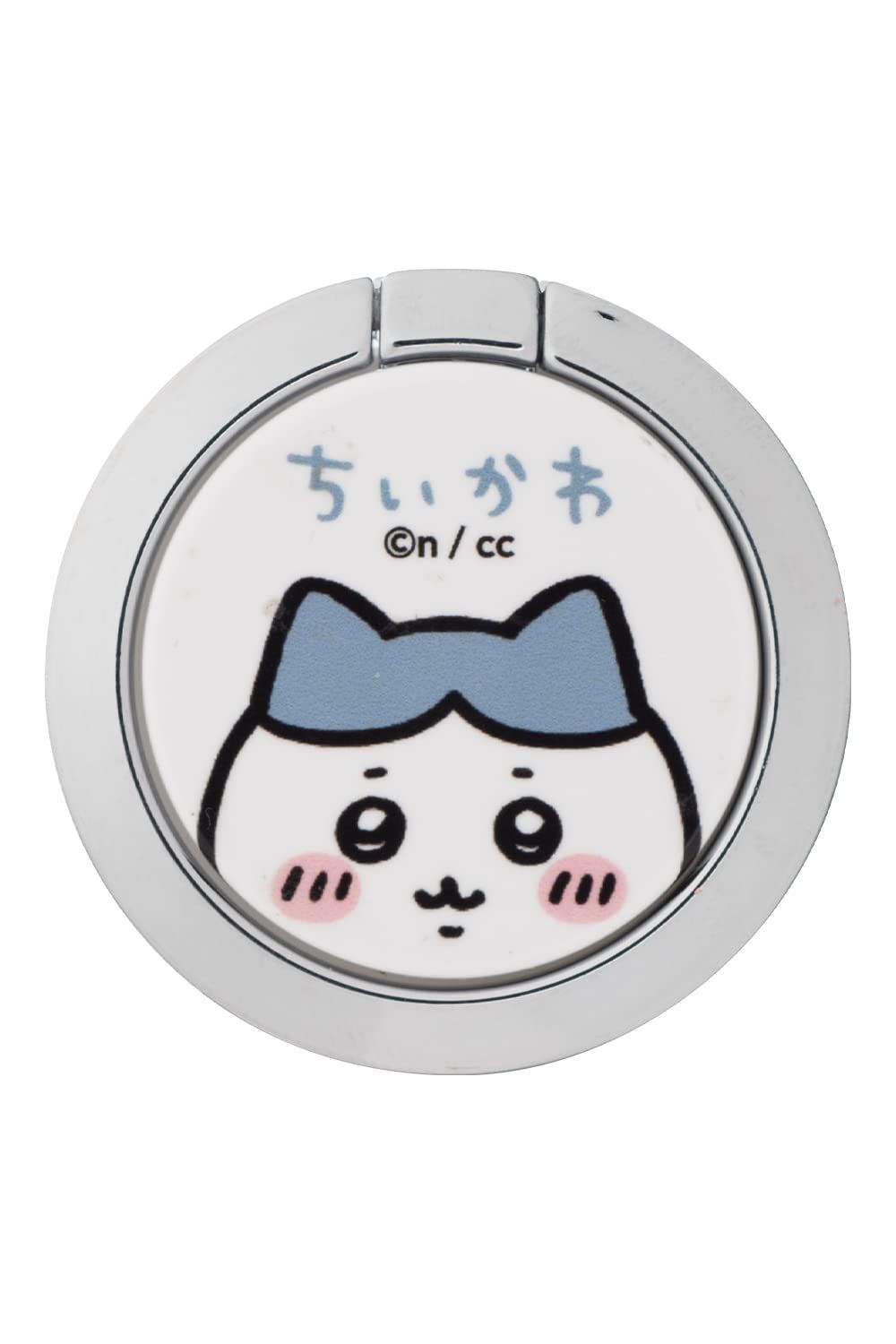 iFace Finger Ring Holder ちいかわ スマホリング 薄型 フラットタイプ(ハチワレ/アップ)【iPhone/Android対応 360度回転 リングホルダー アイフェイス 落下防止 スタンド スマートフォン リング  [ハチワ