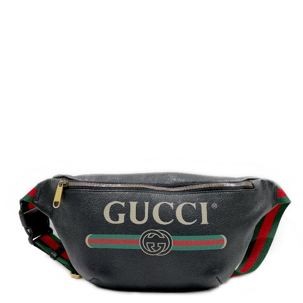 GUCCI グッチプリント ロゴ ウェブストライプ ベルトバッグ 530412