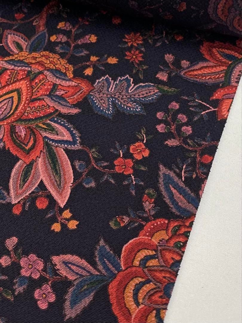 小紋 更紗 浜ちりめん 正絹 反物 小紋 埃乃更紗 エジプト更紗 浜