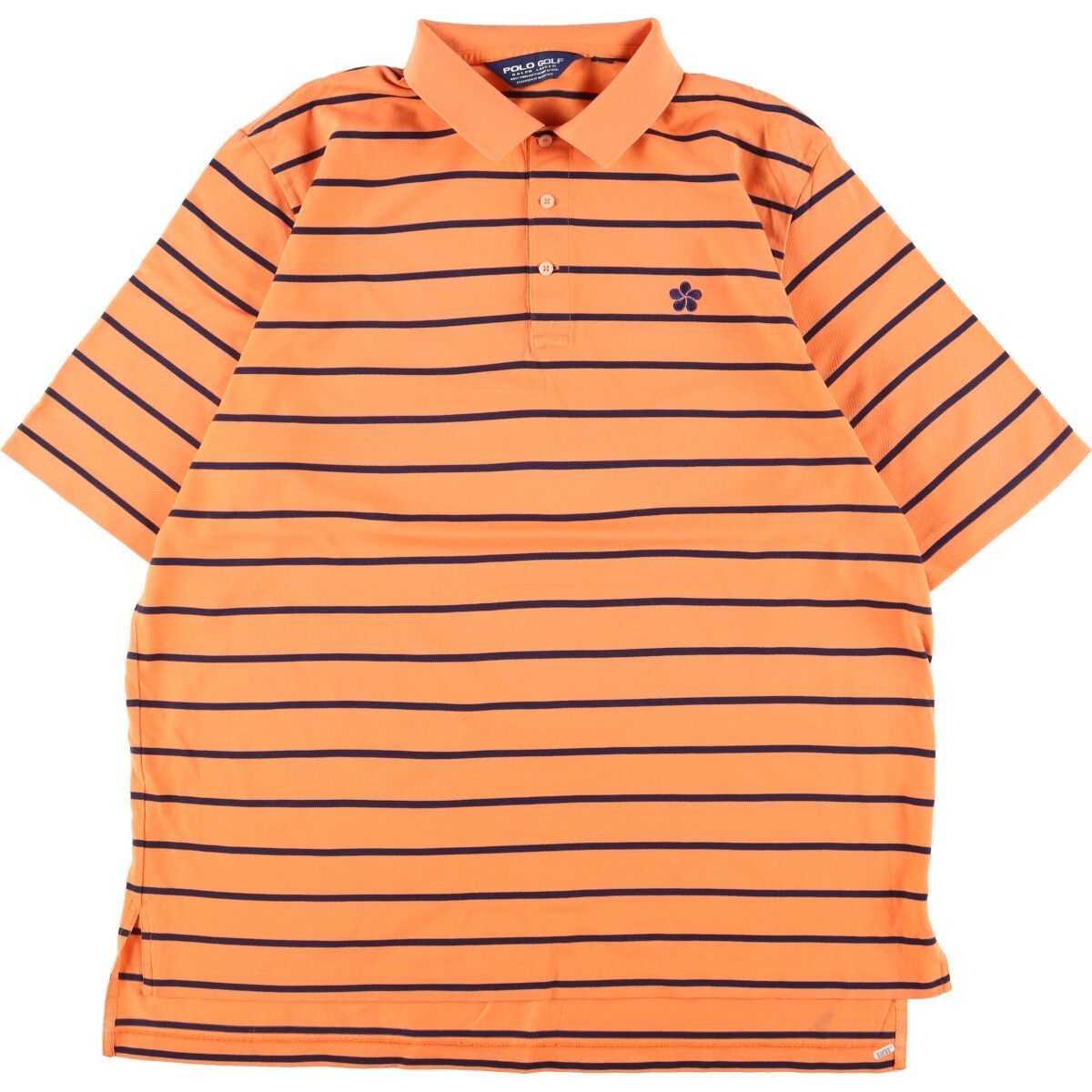 古着 ラルフローレン Ralph Lauren POLO GOLF ポロゴルフ 半袖 ボーダー ポロシャツ メンズXL/eaa336189