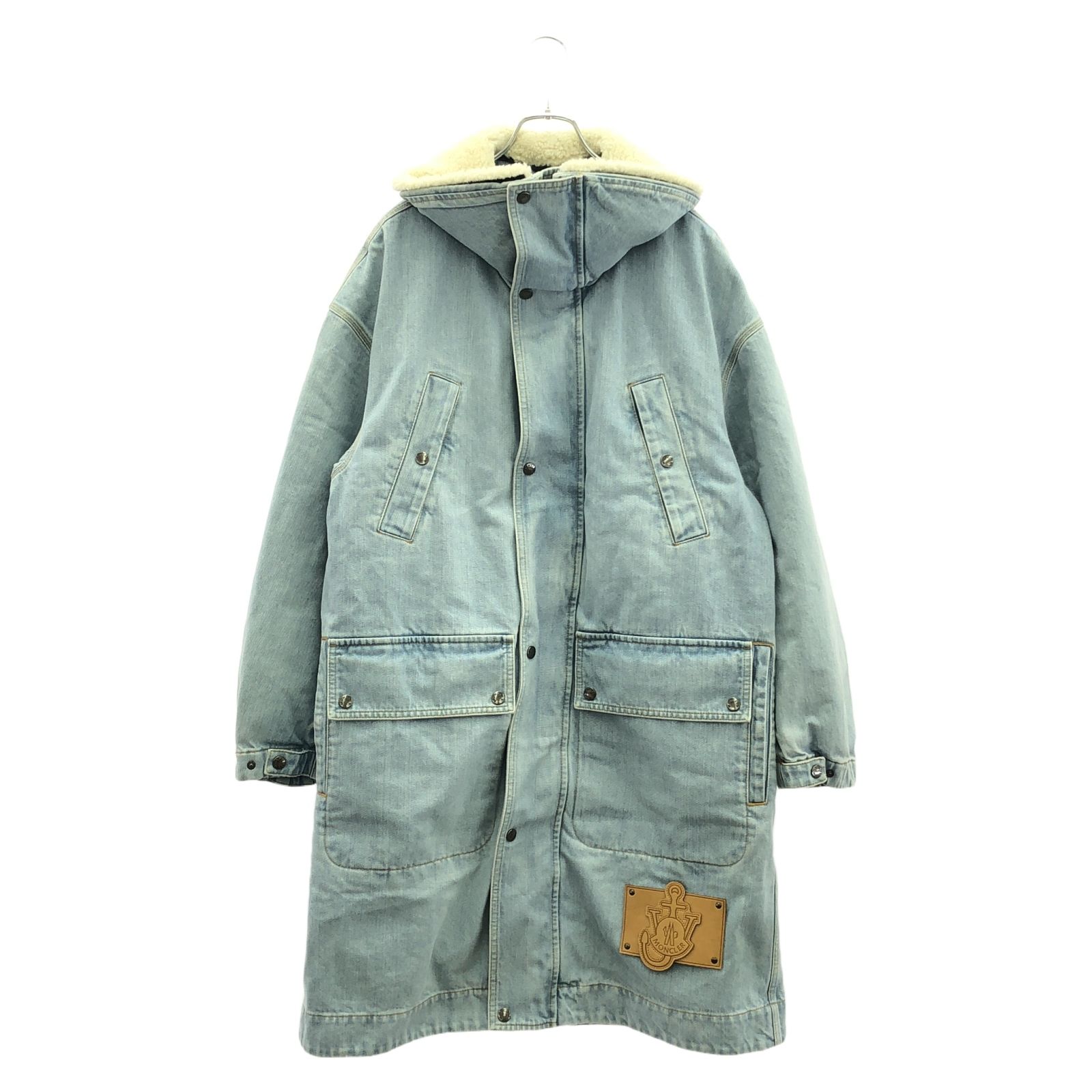 モンクレール MONCLER その他コート ダウンコート ライトブルー コットン ダウンコート メンズ Used A