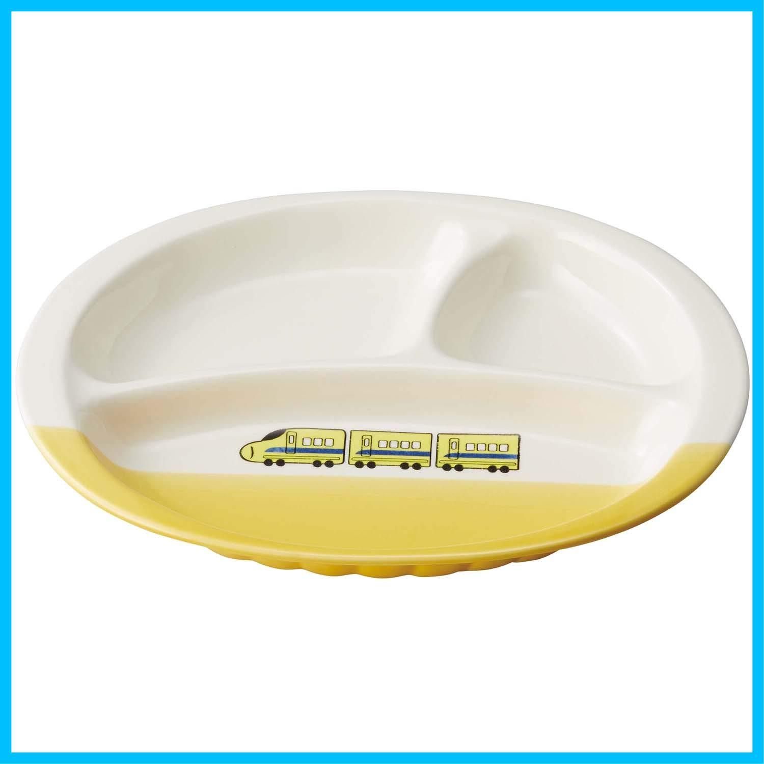 商品 陶器 オーブン対応 食器 ランチプレート 仕切り皿 ワンプレート 超特急 子供 イエロー 直径約28.5cm×20cm 電子レンジ 萬古焼 食洗機対応 17473