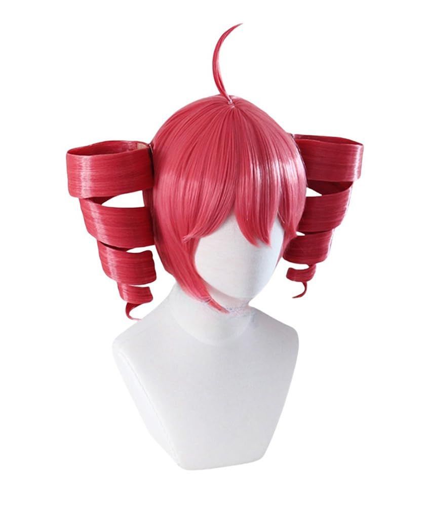 小顔効果 自然 かわいい 文化祭 人気 仮装用 ハロウィン wig 艶がいい 夏祭り 耐熱 クリップ付きのツインテール ネットと櫛付き 前髪 かつら 3色 コスプレウィッグ かさねてと 桜ピンク色 重音テト