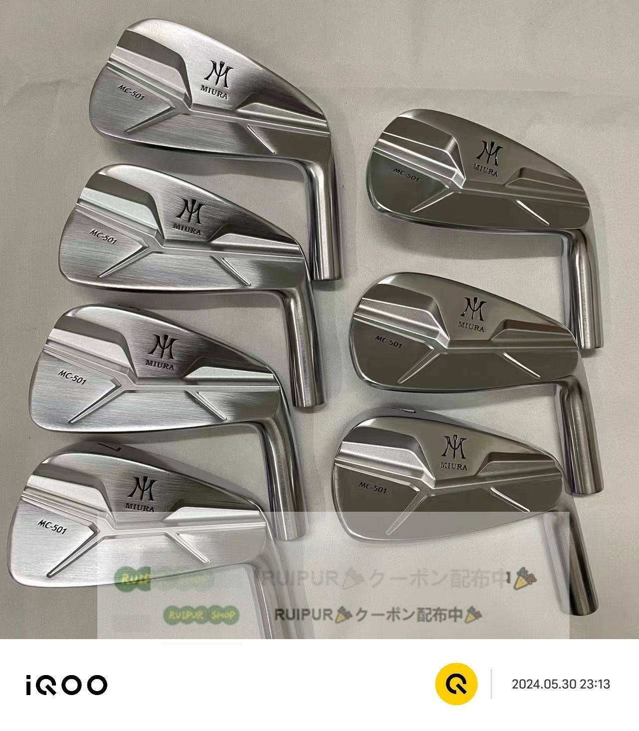 Miura 三浦技研 MC-501 アイアンヘッド 7個セット 4? PW RUIPUR