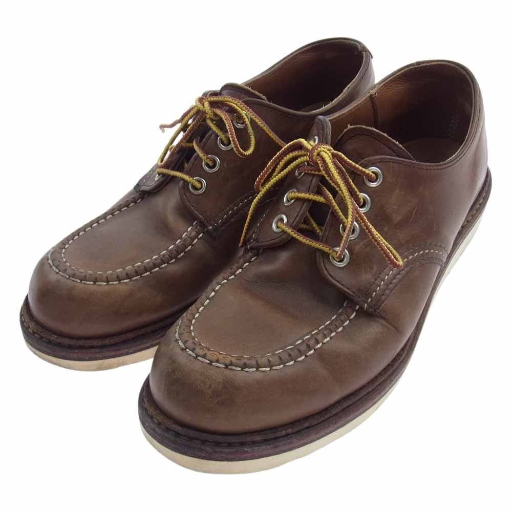 RED WING レッドウィング ブーツ 8109 Work Oxford ワークオックスフォード マホガニー シューズ ブラウン系 25.5cm【