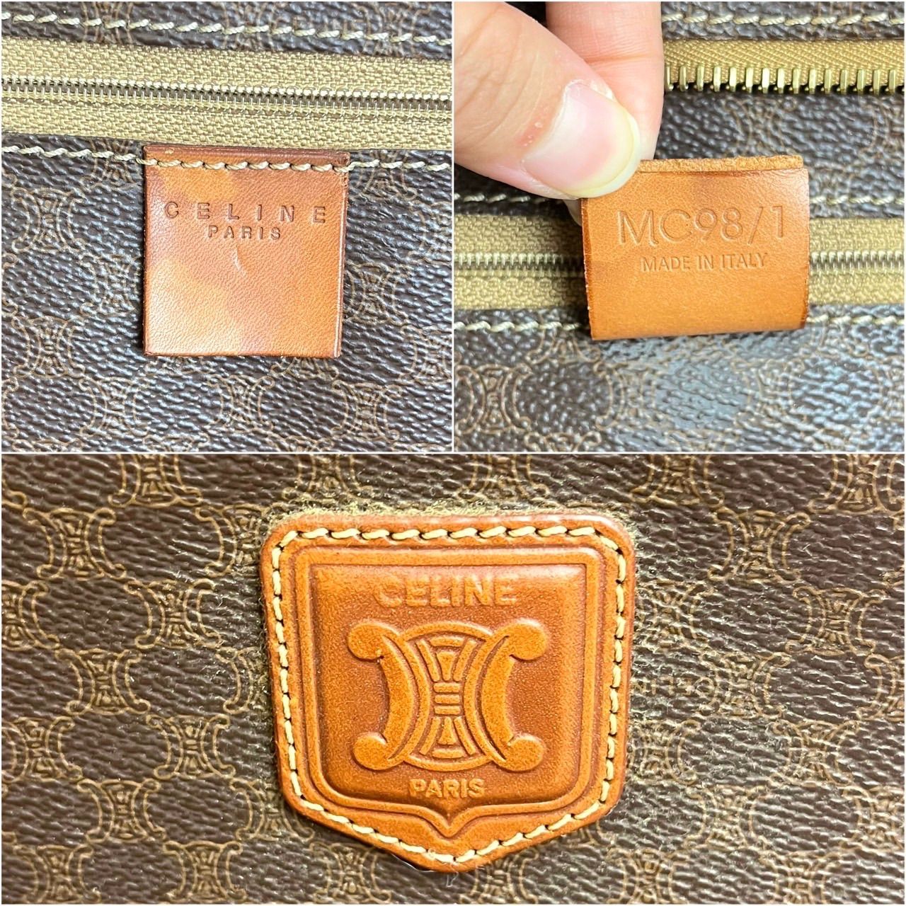 ✨美品✨ CELINE セリーヌ トートバッグ ハンドバッグ マカダム柄 総柄 