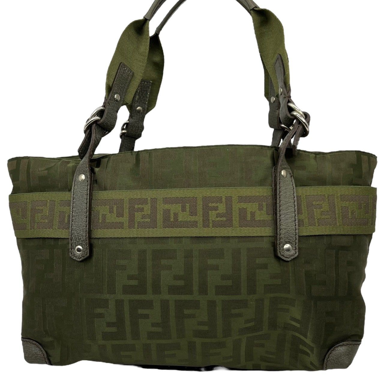 FENDI フェンディ ベルト ズッカ柄 FENDI - フェンディ FENDI ズッカ柄 ベルト キャンバス ブラウン