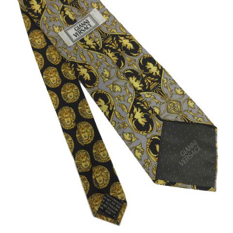 ️美品️VERSACE ネクタイ イタリア製メデューサ　オールシルク 美品 ジャンニヴェルサーチ ネクタイ シルク ジャカード 刺繍