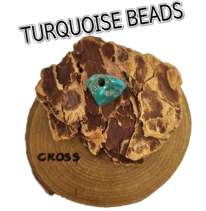 AK-7 ターコイズビーズ 大穴タイプキングマンナゲットターコイズ/アクセサリー/パーツ/ゴローズのカスタムにいかがですか？