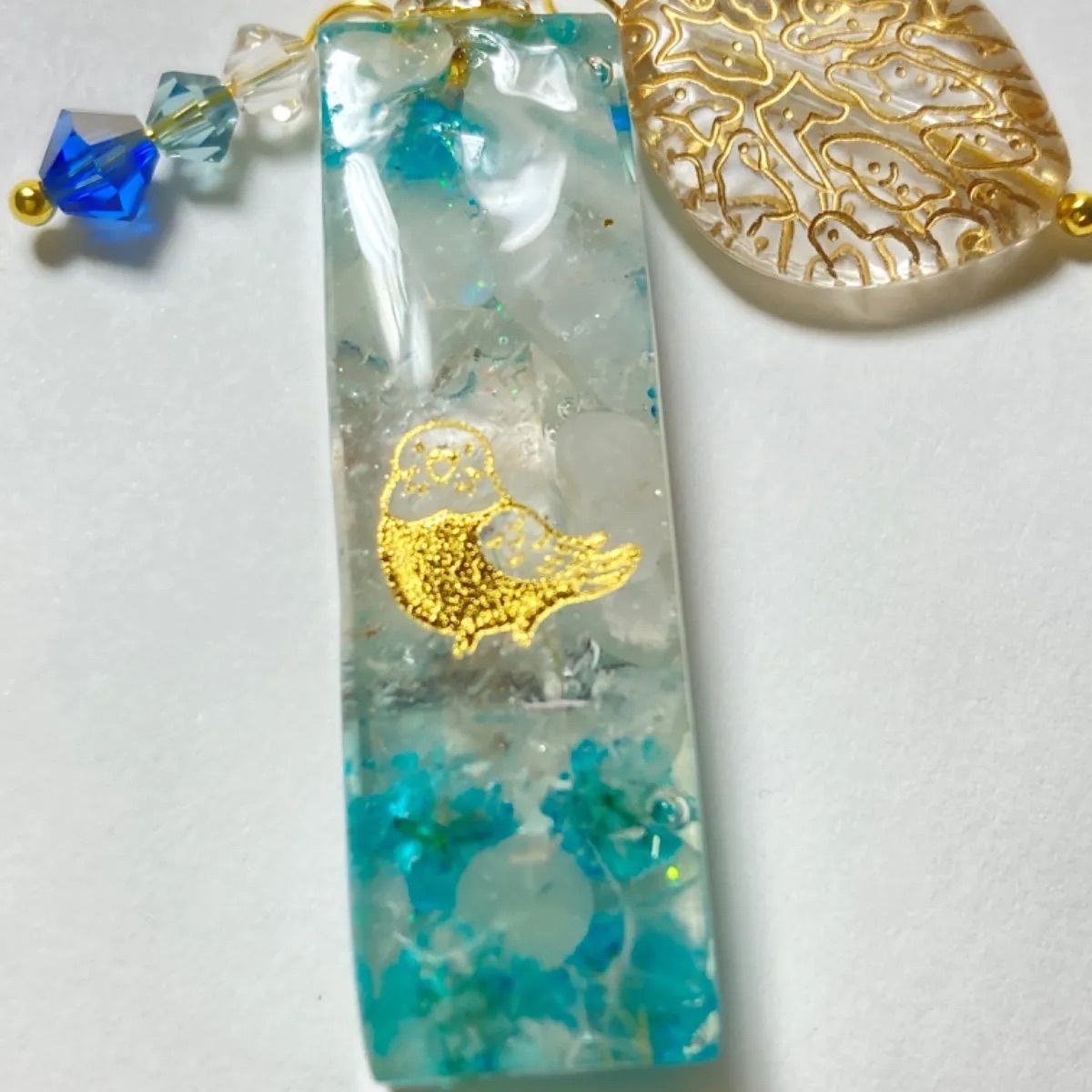 シマエナガ❁⃘*レジンキーホルダー レジン シマエナガ キーホルダー No.120-2 - メルカリ