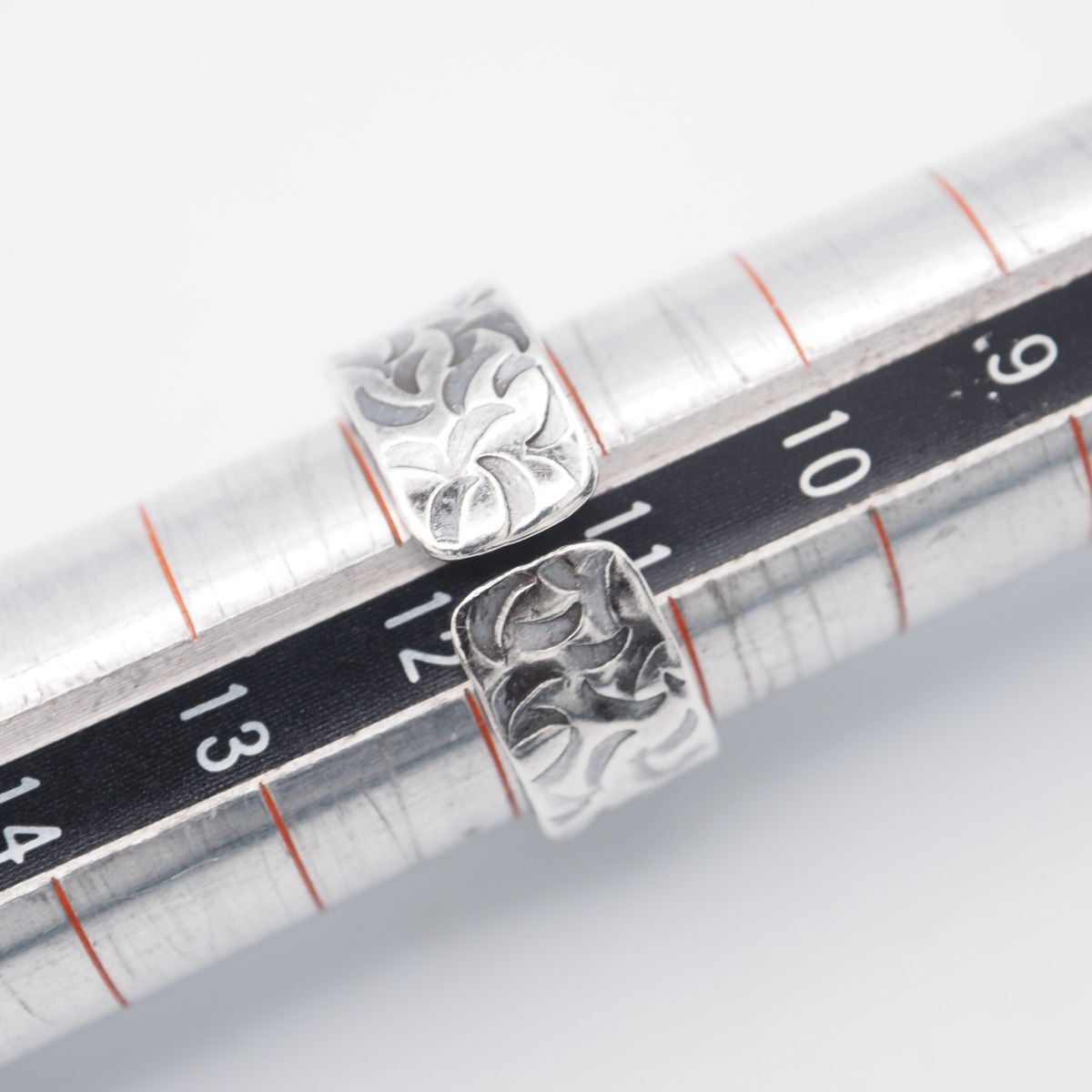 F698 ヴィンテージ SILVER刻印 リング 彫刻 デザイン シルバー 指輪 11