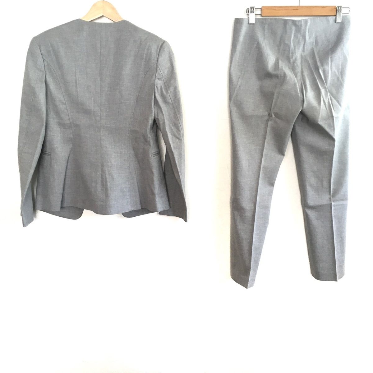 美品✨️セオリー Theory セットアップ パンツスーツ ライトグレー Theory パンツスーツ セットアップ ライトグレー