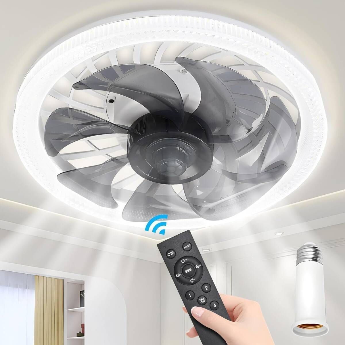 静音&節電対策 シーリングファン シーリングファンライト シーリングライト 楽天市場】シーリングファンライト E26口金 LED ファン付き照明