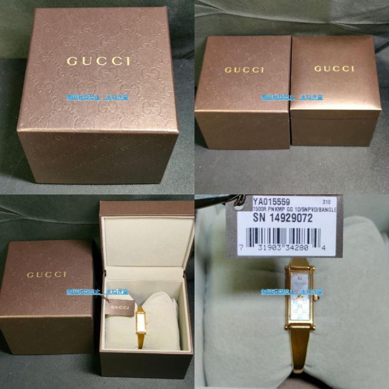 極美品 稼働品 GUCCI グッチ 1500L YA0 15559 COLOR：GOLD 1Pダイヤ