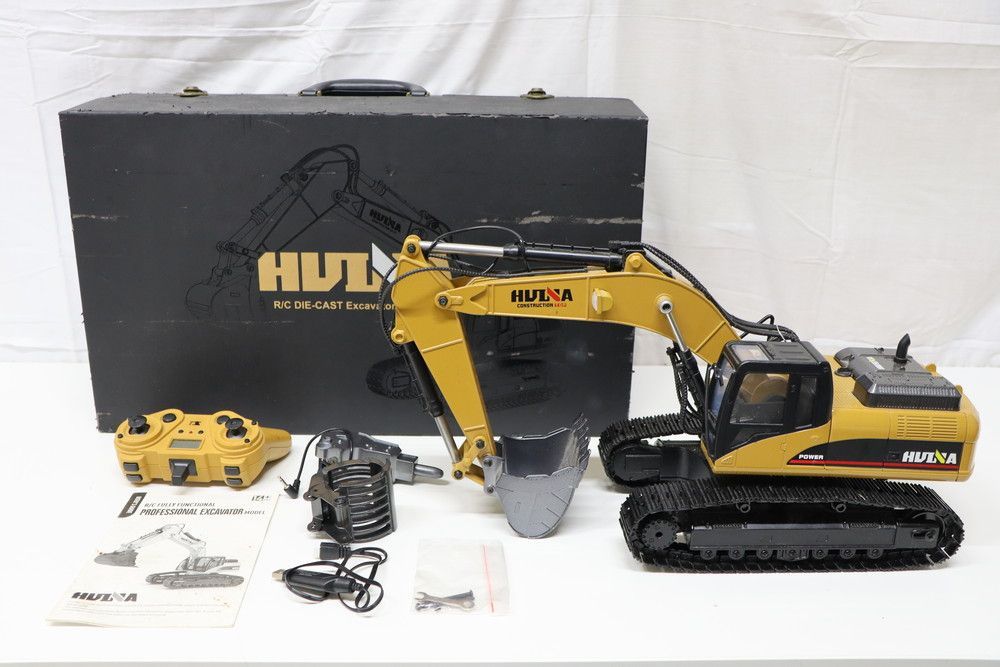 ◇HUINA 1580 V4 フルメタル 1/14 重機 ユンボ パワーショベル
