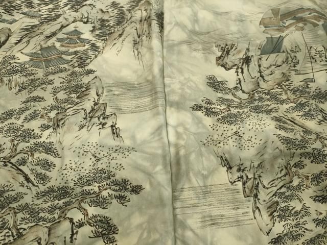 平和屋着物●男性　本場大島紬　アンサンブル　100亀甲　総詰め　正絹　逸品　DAAU0718tw 平和屋着物○男性 本場大島紬 アンサンブル 100亀甲 総詰め 正絹 逸品