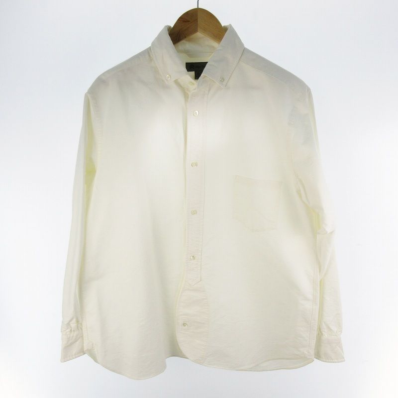 ナイジェルケーボン NIGEL CABOURN 25SS BRITISH OFFICERS SHIRT TYPE 2 OX ブリティッシュ オフィサーズ 長袖 シャツ 8050-00-10005 ホワイト 白 46