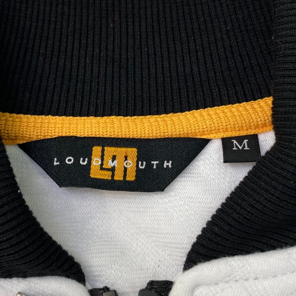 サイズ：M LOUD MOUTH ラウドマウス ; 774251/2024年モデル 2WAY ジップジャケット 総柄 ホワイト系 [240101493541] ゴルフウェア レディース ストスト サイズ：M LOUD MOUTH ラウドマウス ; ジップジャケット 総柄
