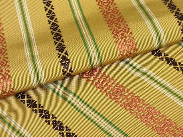 平和屋着物●本場筑前博多織　八寸名古屋帯　山北光雄謹製　五色献上　証紙付き　正絹　逸品　DAAT7754ob 平和屋着物○本場筑前博多織 八寸名古屋帯 山北光雄謹製 五色献上 証紙