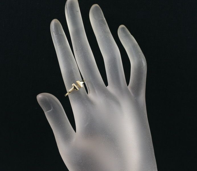 美品】約11号 ティファニー Tiffany ダイアゴナル リング SV925