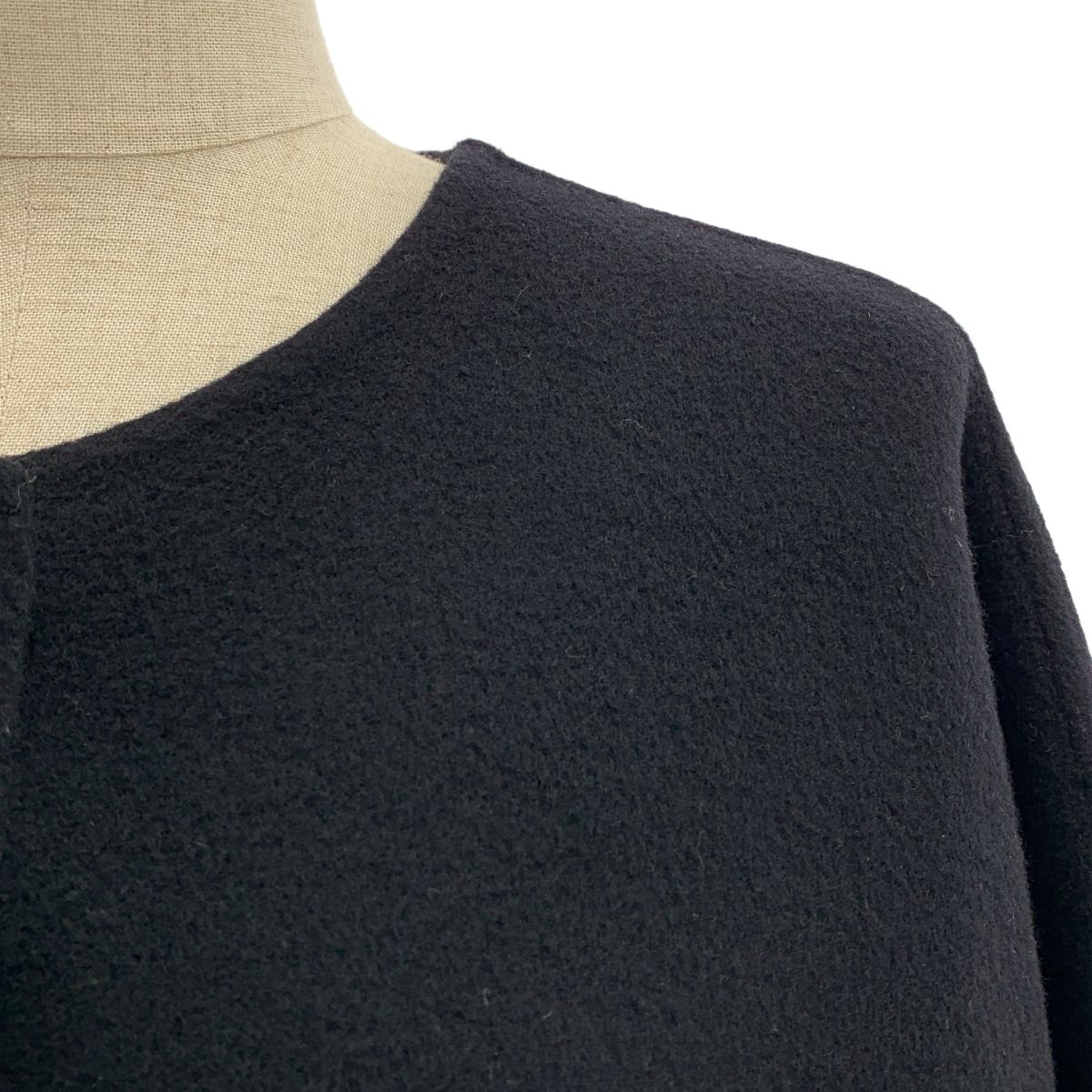 MUSE de Deuxieme Classe ミューズドゥーズィーエムクラス victorian ショートコート ブラック レディース