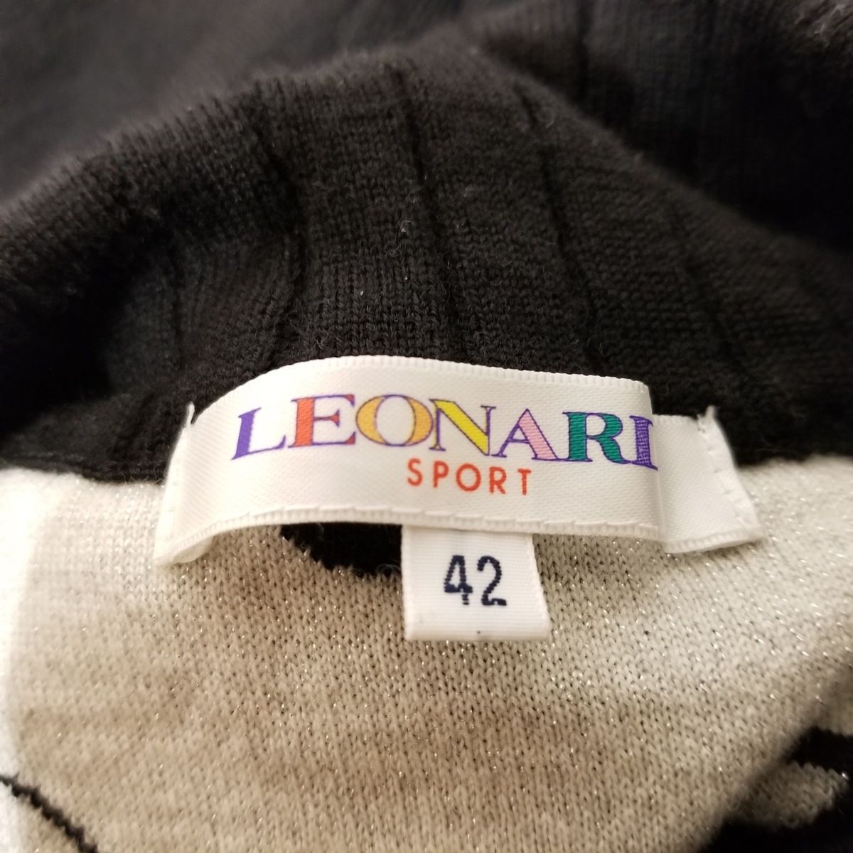 LEONARDセーター白42