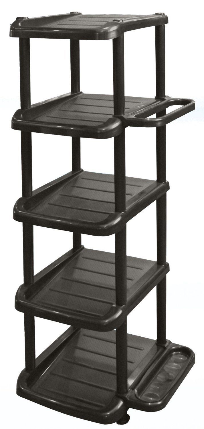 最安値，新品 和泉化成 組立式シューズラック5段 シングル ブラウン (38×31×高90.3cm)3101BR 応募券