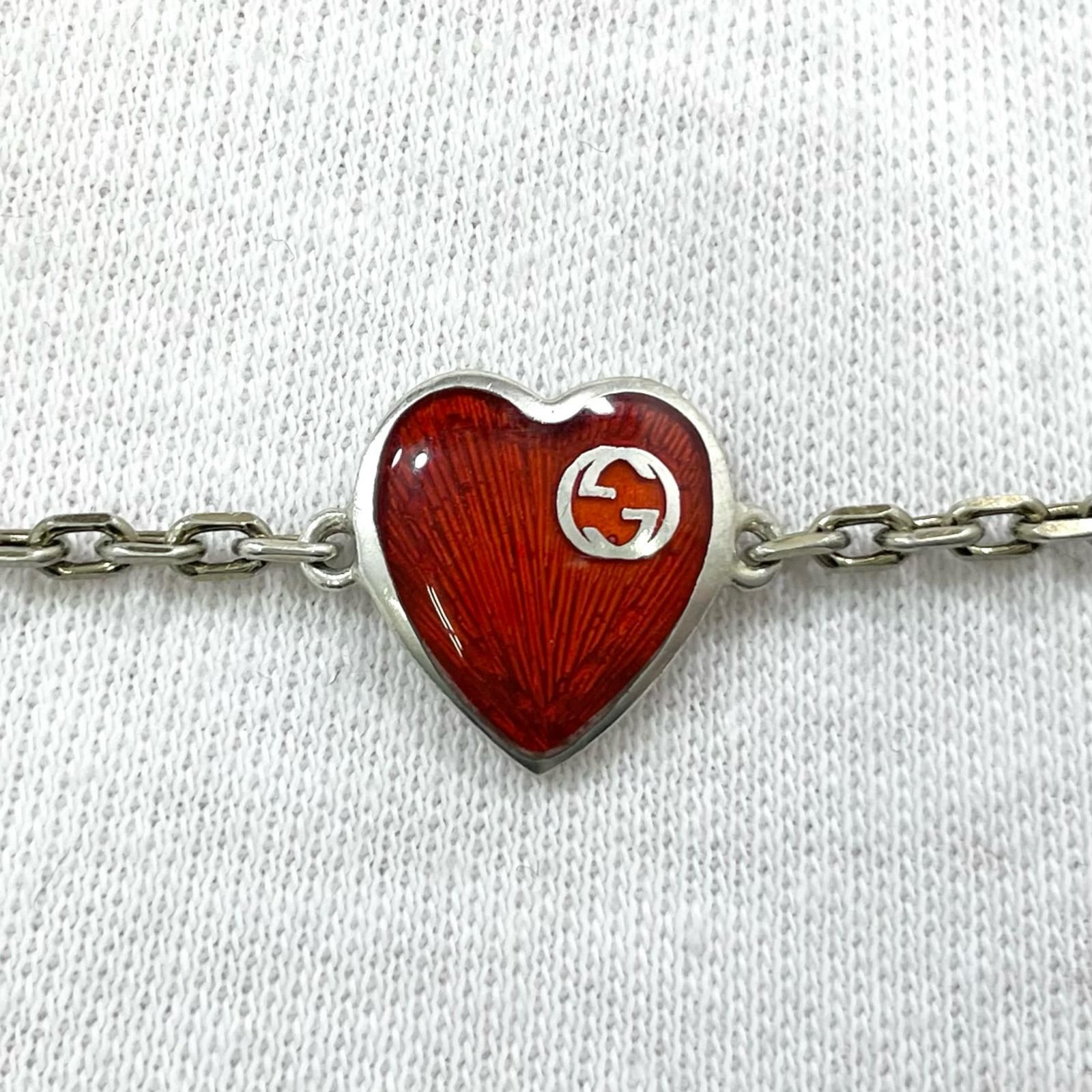 【中古】GUCCI | グッチ インターロッキングG ハート マイクロGG ベルト 245856 レッド【尾張小牧店】 GUCCI - 【中古】GUCCI | グッチ インターロッキングG ハート マイクロ
