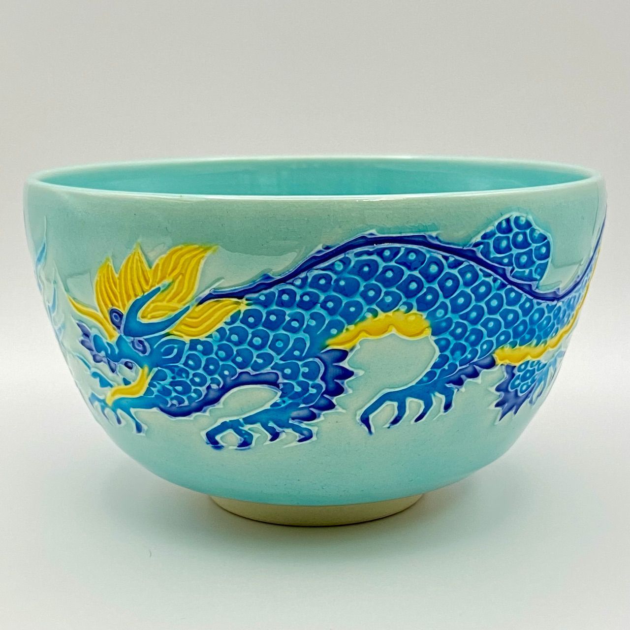 Amazon.co.jp: 安芸国焼 龍昇窯 抹茶茶碗 井戸茶碗 六地蔵写 本多天山2 : 文房具・オフィス用品