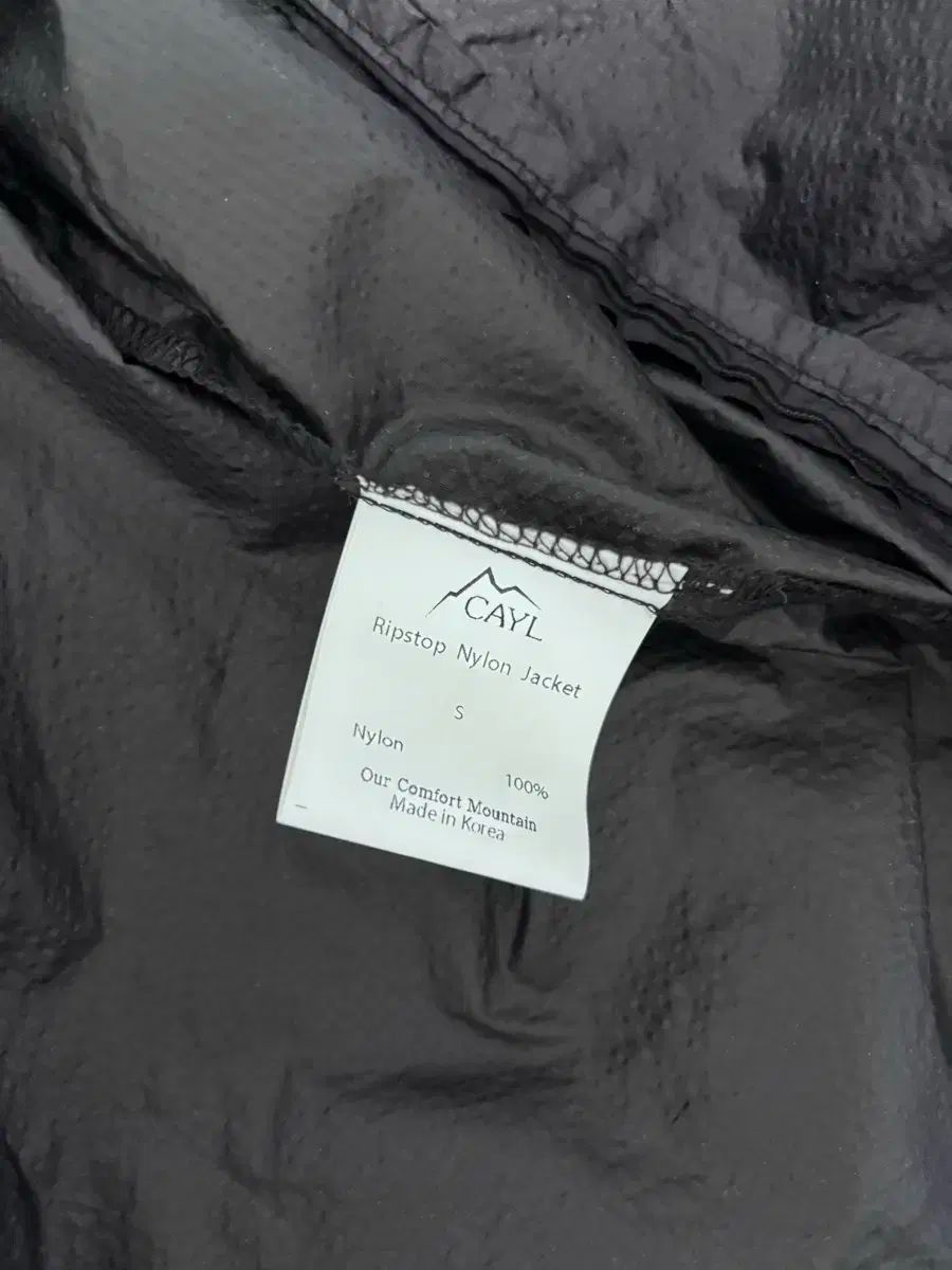 CAYL ケイル リップストップ ナイロン ジャケット ブラック M