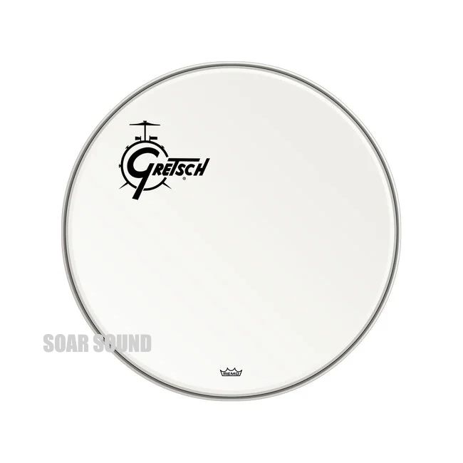 GRETSCH グレッチ ドラムヘッド GRDHCW22O コーティング オフセットロゴ 22インチ バッター